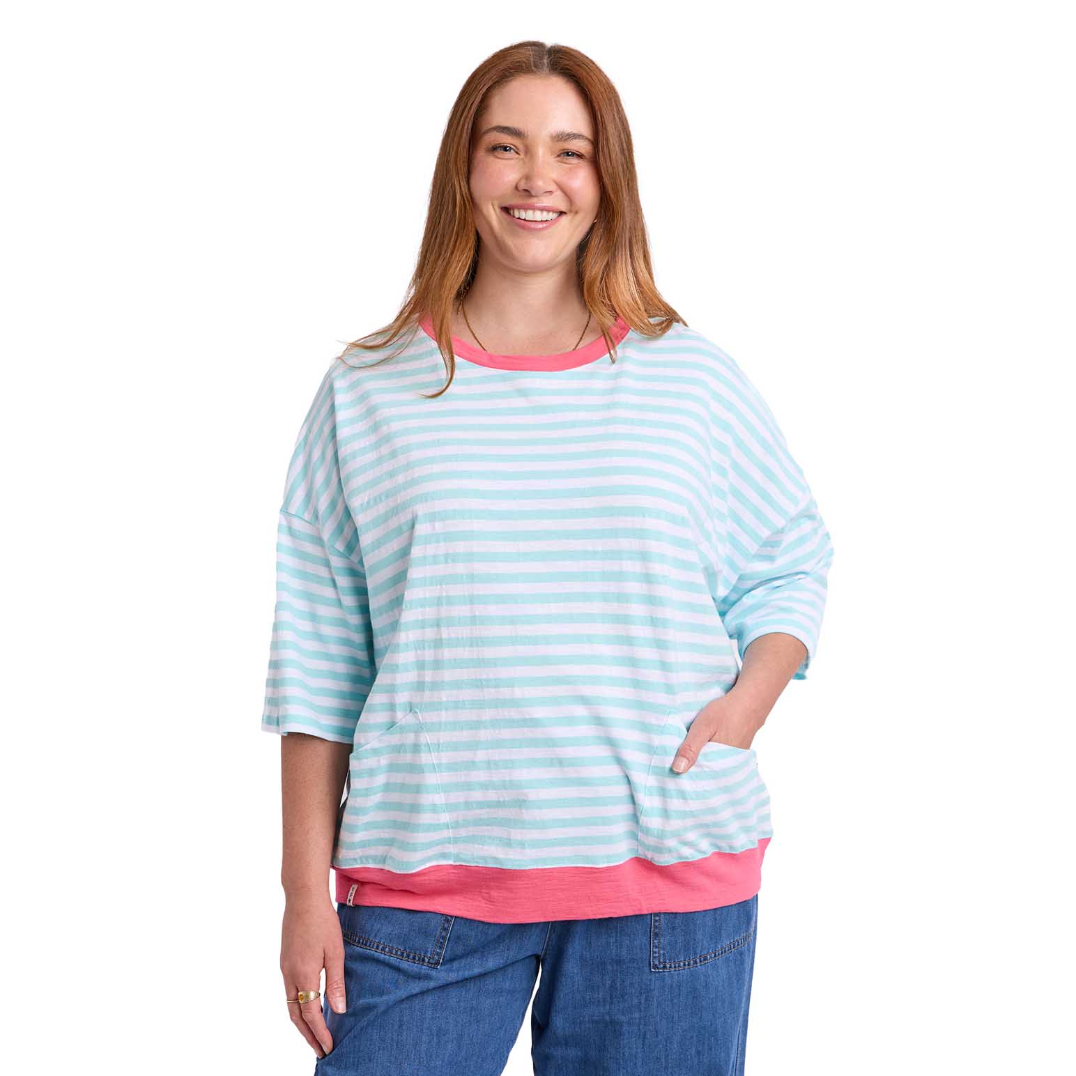 ELM Mazie Stripe Ringer Sweat